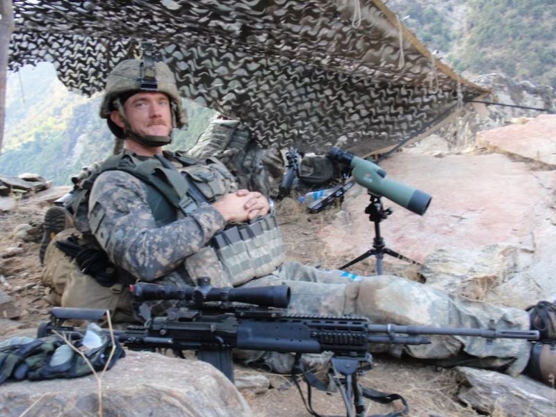 Ty Carter during his first deployment to Afghanistan