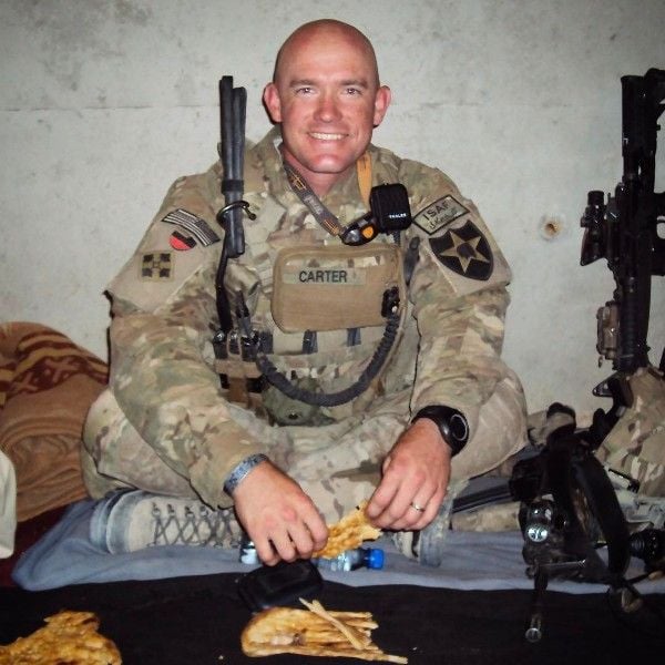 Ty Carter during his second deployment to Afghanistan