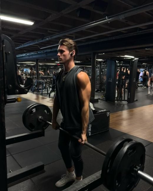 Tyler Breshears during a workout session