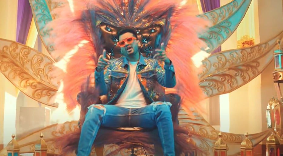 Uchana Amit in a still from the song Top Tucker (2022)