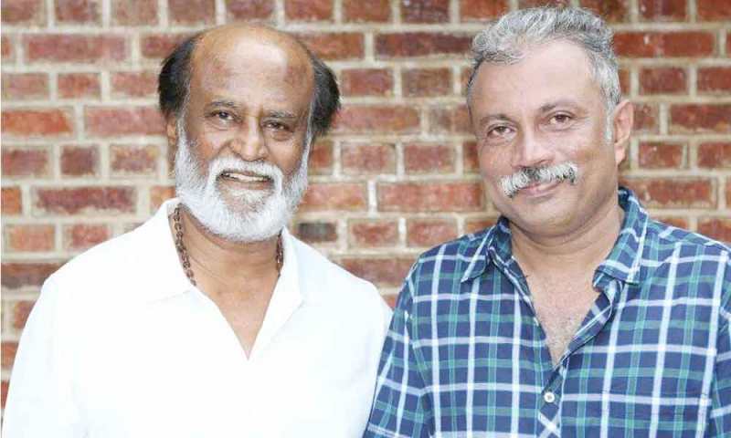 Uday Mahesh with Rajnikanth
