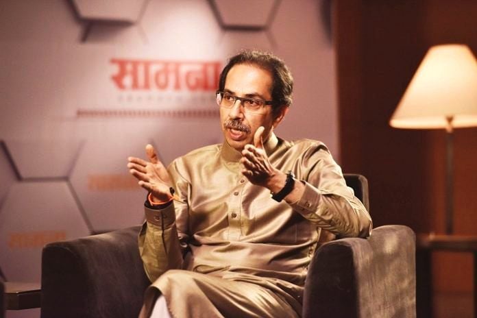 Uddhav Thackeray during a Saamana interview