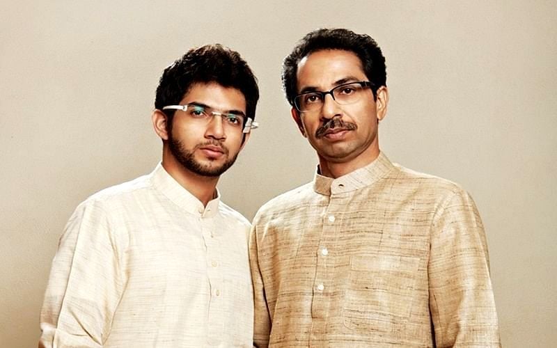 Uddhav Thackeray with Aditya Thackeray
