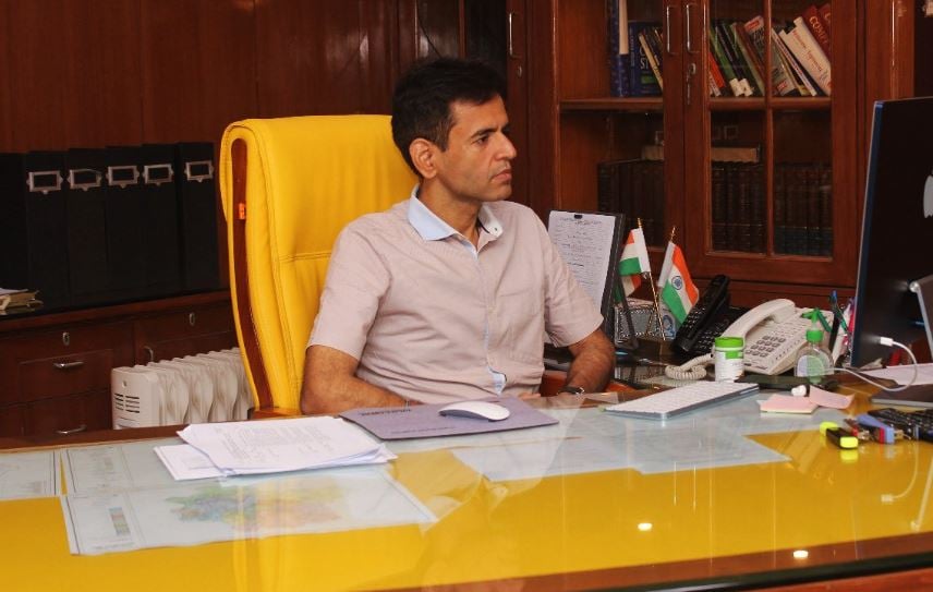 Udit Prakash Rai in his office