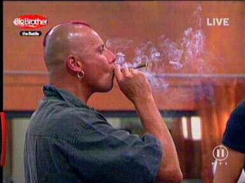 Ulf Franz smoking a cigar