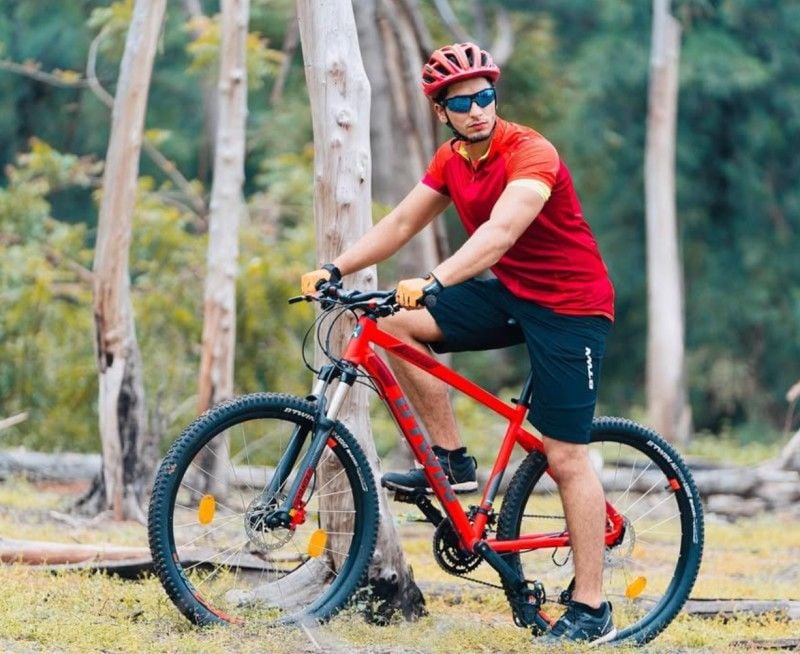 Umair Ibn Lateef, while enjoying cycling