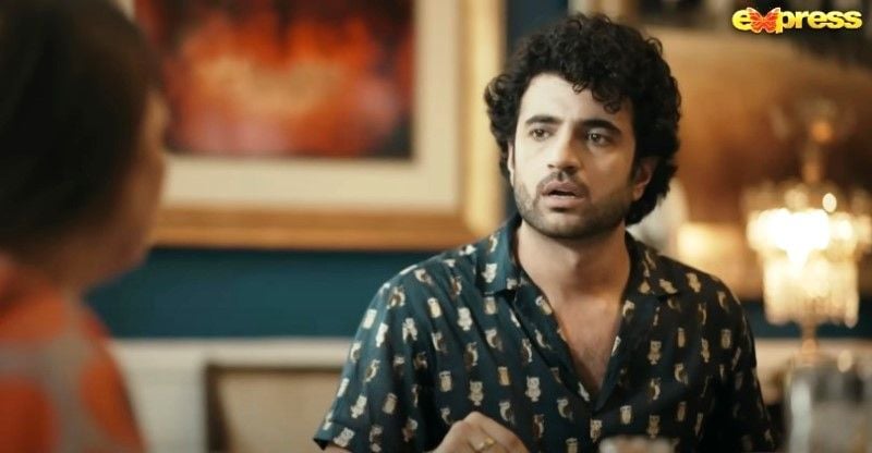 Umer Aalam (left) in a still from the drama series 