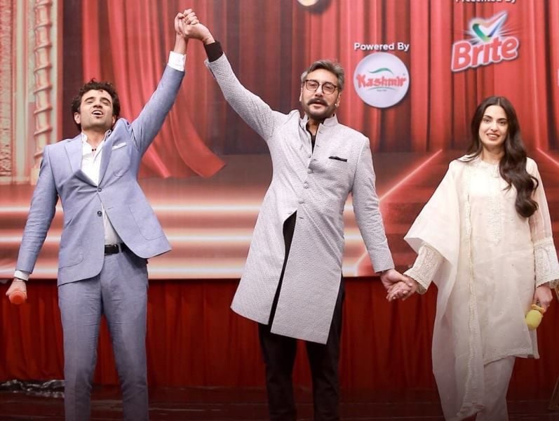 Umer Aalam (left) in a still from the finale of 