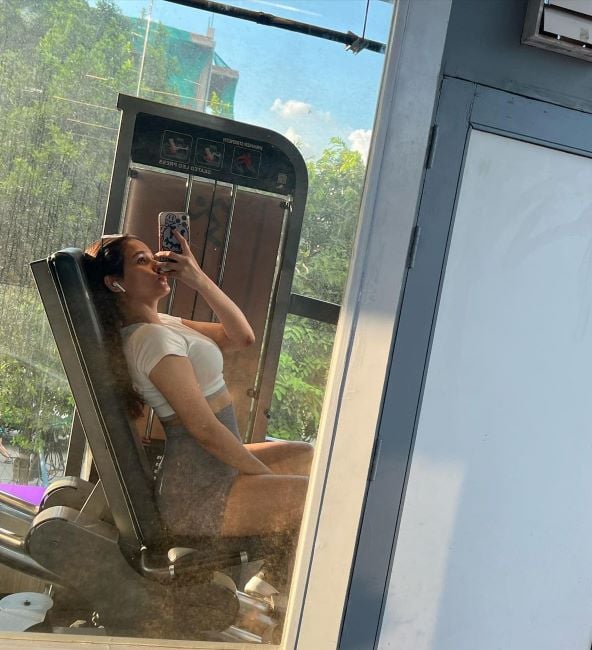 Unnati Tomar at the gym