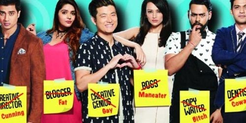 VJ Andy with the cast of Untag web series 