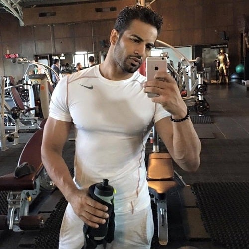 Upen Patel at a gym