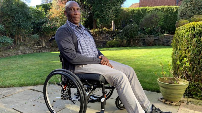 Uriah Rennie after being diagnosed with a rare neurological condition