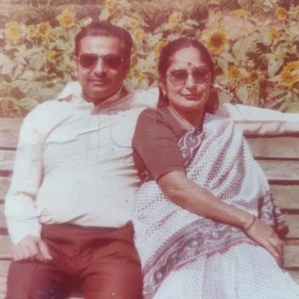 Urmila Jamnadas Asher and Jamnadas Asher during the early years of their marriage