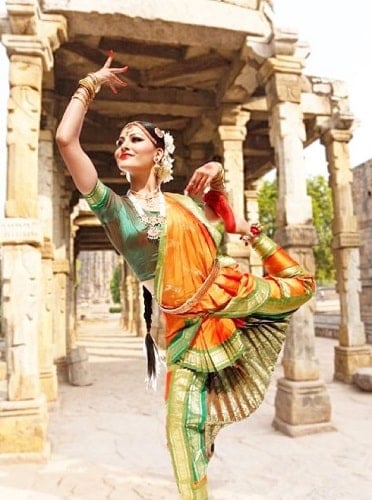 Urvashi Rautela performing Indian classical dance form