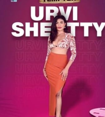 Urvi Shetty on the poster of Temptation Island India