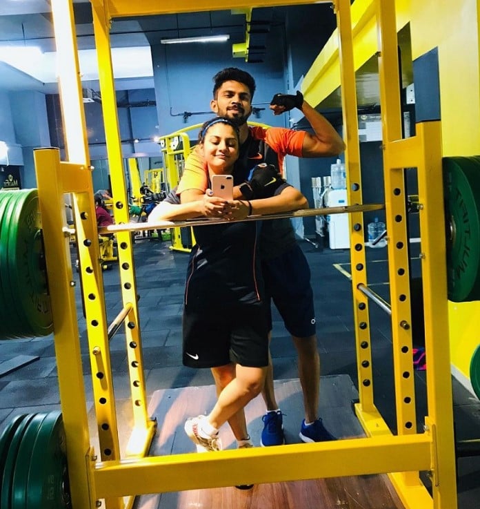 Utkarsha Pawar with her boyfriend, Ruturaj Gaikwad