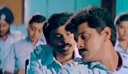 Vikram in a still from the film Sainyam