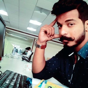 Vaibhav Chavan during his stint at Baramati Agro Private Limited