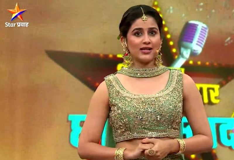 Vaidehi Parashurami while hosting the reality show 
