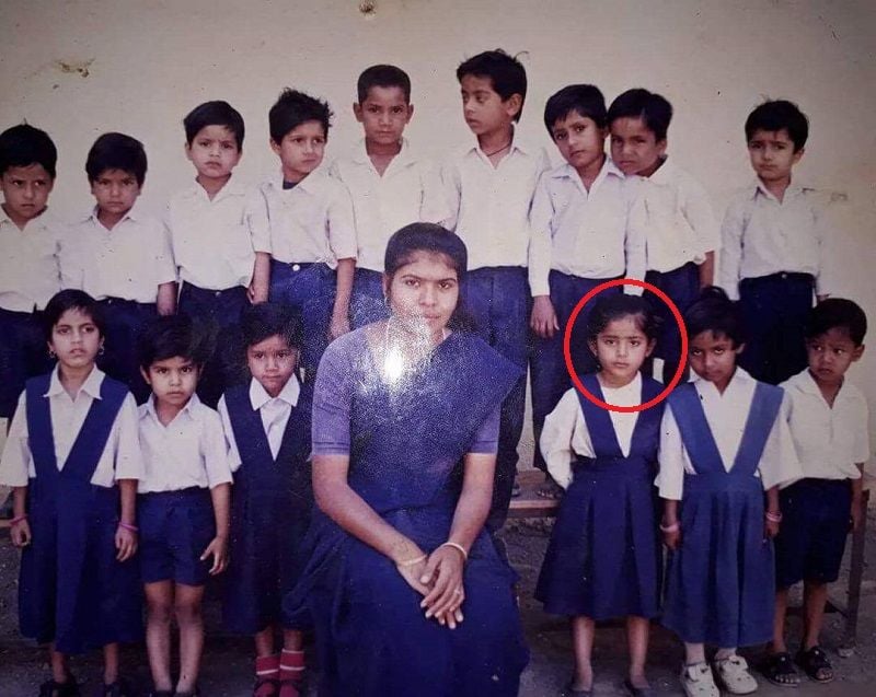 Vaishali Takkar as a child