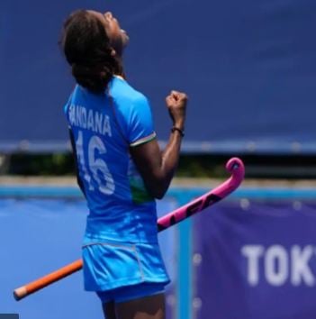 Vandana Katariya at the 2020 Tokyo Olympics