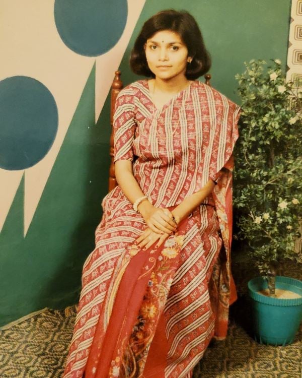 Vandana during her college days