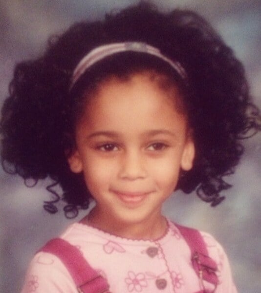 Vanessa Morgan childhood picture