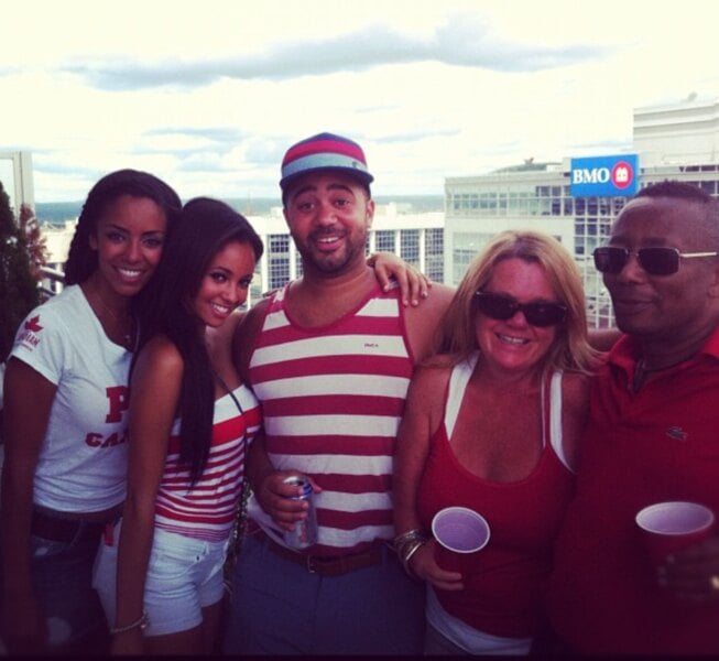 Vanessa Morgan with her family