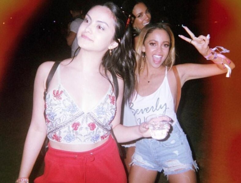 Vanessa Morgan with her friends