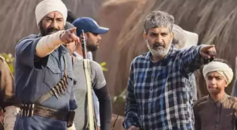 Varun Buddhadev on the set of the film RRR