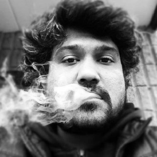 Vasan Bala smoking