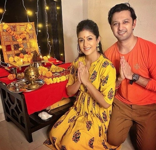 Vatsal Sheth during a pooja