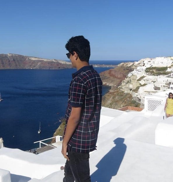 Vedant Sharma during a trip