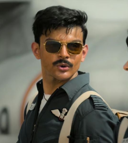 Veer Pahariya as Squadron Leader Ajjamada Boppayya Devayya in the Hindi film Sky Force