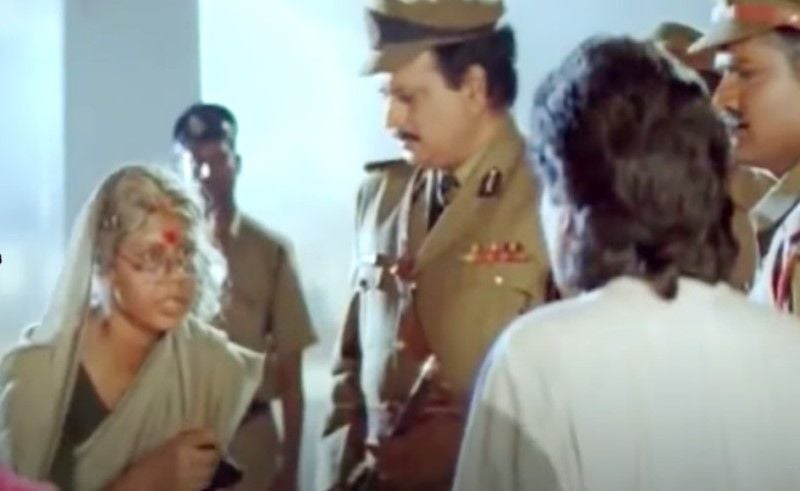 Vichithra in a still from the 1995 Telugu film 