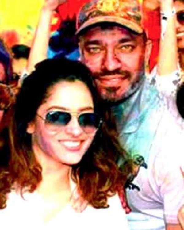 Vicky Jain With Ankita Lokhande At A Holi Bash In 2017