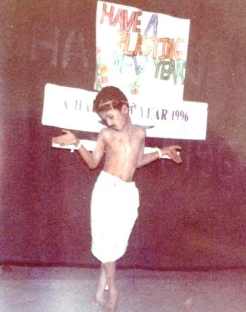 Vicky Kaushal childhood pic at a school function