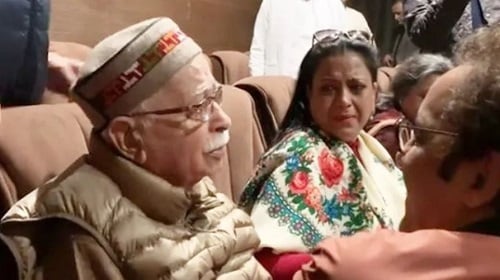 Vidhu Vinod Chopra with LK Advani