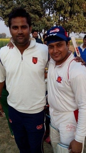 Vijay Kumar Dogra in a cricket match