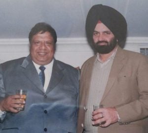 Vijay Tandon drinking whiskey with his favourite songwriter Shamsher Sandhu