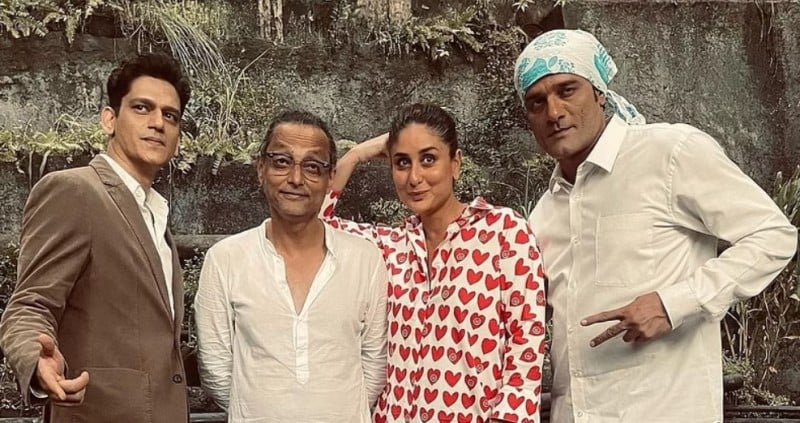 Vijay Varma, Sujoy Ghosh, Kareena Kapoor Khan, and Jaideep Ahlawat (left to right)