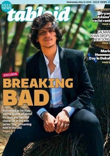 Vijay Varma featured on a magazine cover
