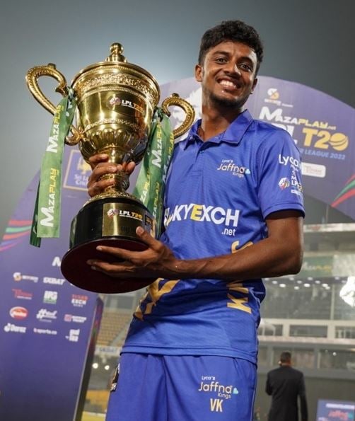 Vijayakanth Viyaskanth during Lanka Premier League (LPL)