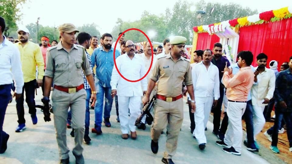 Vikas Singh during the election campaign