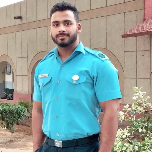 Vikas Thakur at the Indian Air Force Headquarters, New Delhi