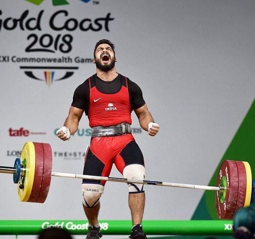Vikas Thakur at the Commonwealth Games 2018