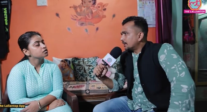 Vikas Verma in a still from one of his interviews for the Lallantop