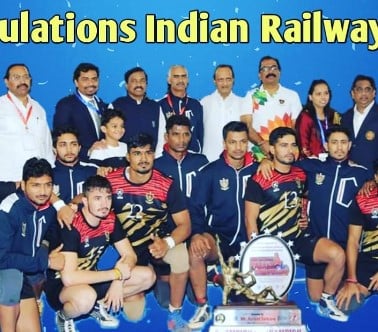 Vikash Kandola after winning a match for Indian Railways