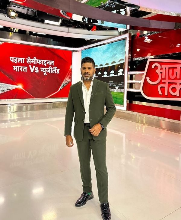 Vikrant Gupta during his stint with Aaj Tak
