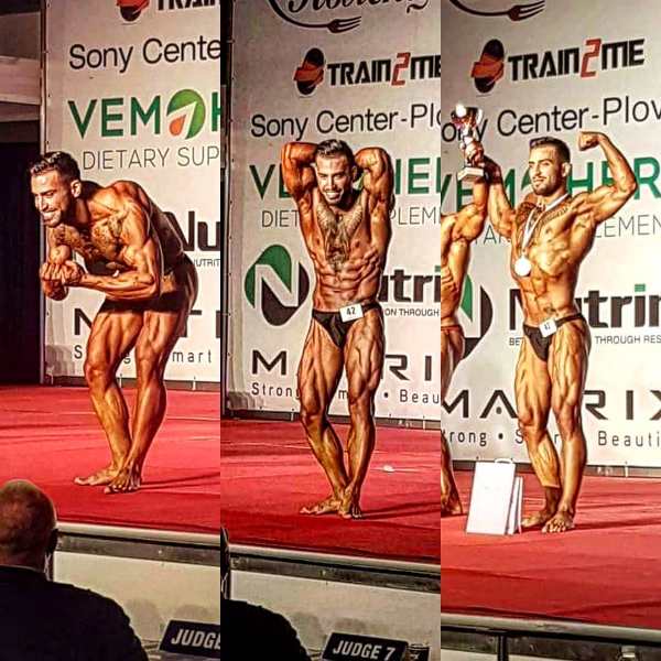 Viktor Angelov after winning a bronze in the 2018 Republican Youth Championship